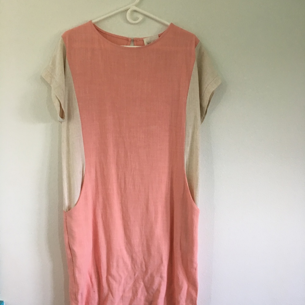 ROOLEE Pink Ella Mara Color Block Dress small